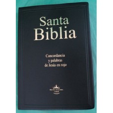 BIBLIA-CONCORDANCIA  VINIL NEGRA PALABRAS JESUS ROJO